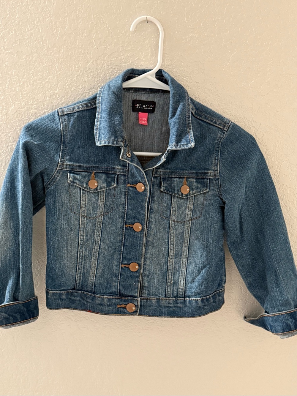 The Children's Place Medium Blue Denim Jacket for Kids Girls